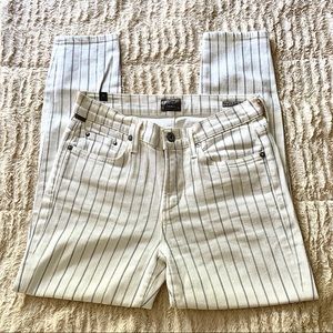 Citizens of Humanity Pinstripe Denim Skinny Jeans